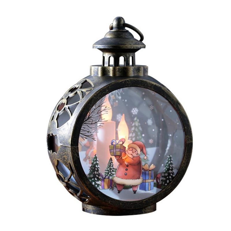 LED Simulation Flame Candle Lantern New Year Christmas Decoration Xmas Home Ornaments Decor