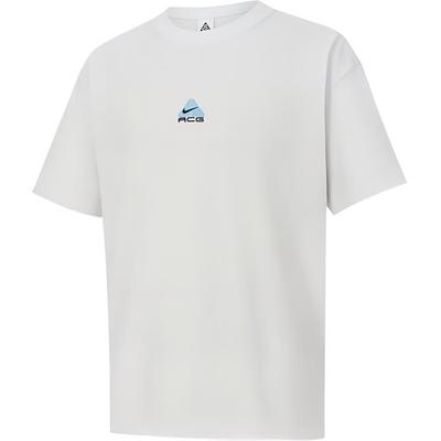 ACG Collection Solid Color Round Neck Casual Loose Short-Sleeve T-Shirt Men Tops Summit-White DQ1816-124