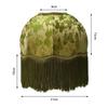 Handcrafted European-Style Tassel Lampshade for E27 Floor Lamp, Retro Bamboo Leaf Design, American Country Luxury