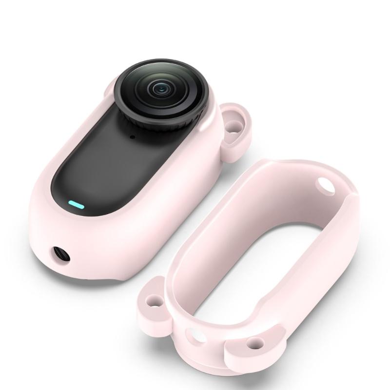 Flexible Silicone Case for 360 GO 3/GO 3S Action Cameras Full Body Protections Sleeve Travel Friendly Accessory