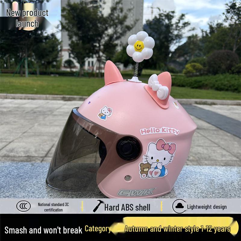 3C-zertifizierter Kinderhelm mit Cartoon-Motiven für alle Jahreszeiten – warm und sicher