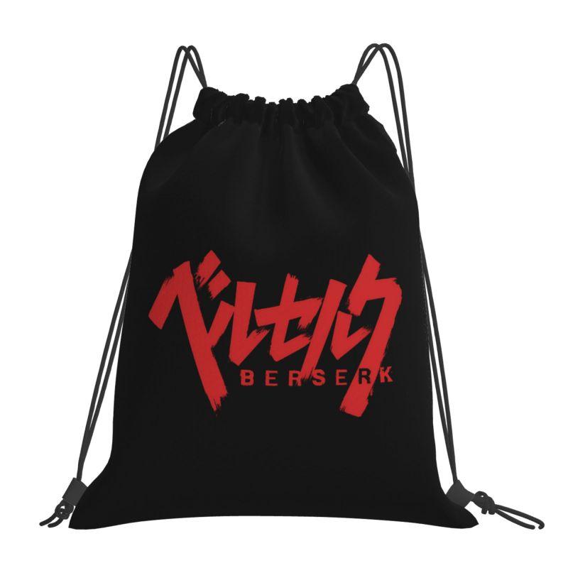 Custom Anime Pattern Drawstring Backpack Lightweight Foldable Sports Gym Bag Water Resistant String Sackpack for Training