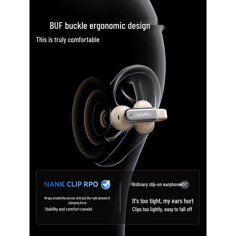 NANKA Clip Pro Open-Ear True Wireless Bluetooth Sport Earbuds