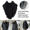 Hollow Out Swimsuit Cover Up Dress Loose Beachwear Shirt Fashion Summer Sunscreen Smock  for Women