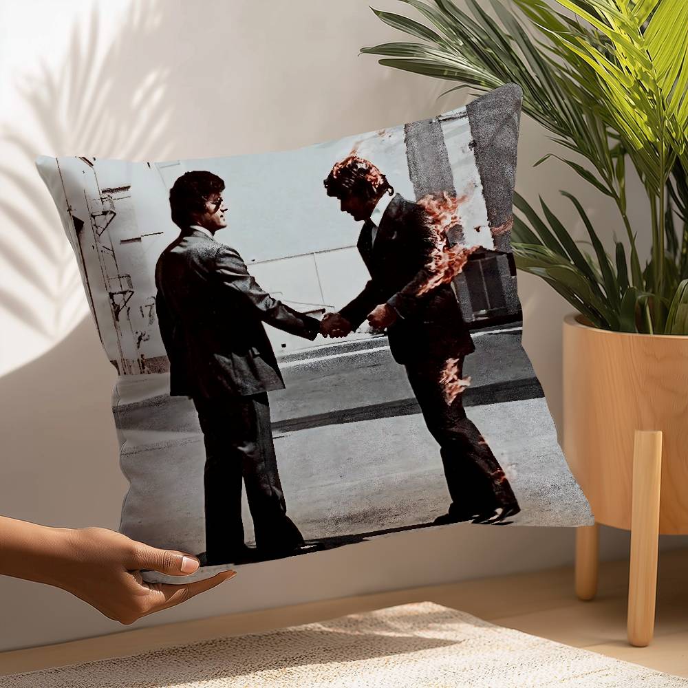 

P-PinK F-FloydE Pillow Case Plush Fabric Soft Pillowcase Double Sided Print Cushion Cover Household Gifts 12x12Inch