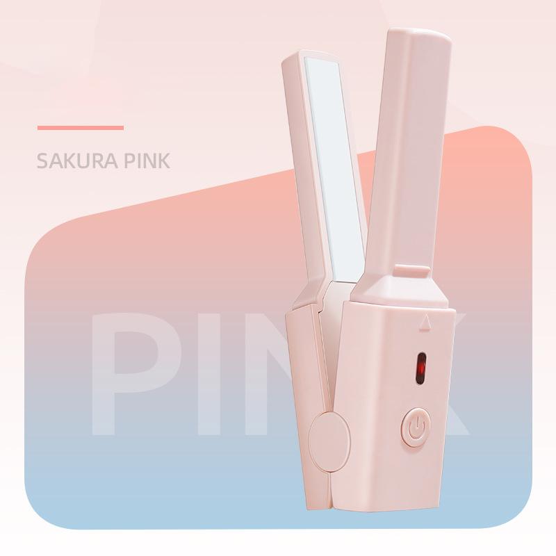 

Щипцы для завивки волос портативная мини электрическая шина USB-плагин 15 Вт маломощная прямая плойка для завивки волос двойного назначения инструмент для укладки волос