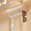 4 Slots Wall Mounted Toothbrush Holder Bathroom Self Adhered Toothbrush Organizer Razor Storage Racks