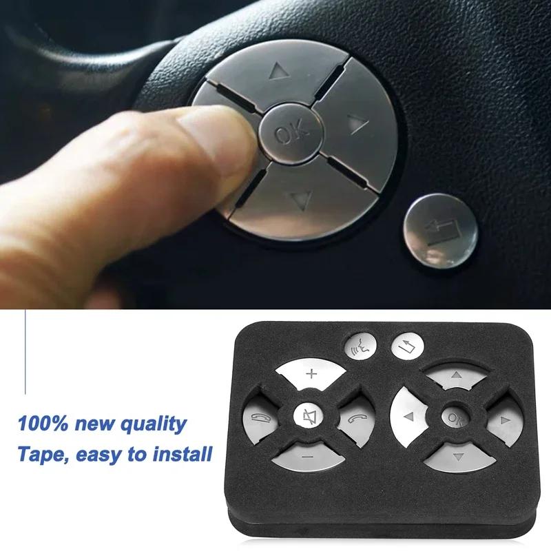 Hot Interior Mouldings Car Interior Steering Wheel Button Switch Trim Cover Sticker For Mercedes Benz C E S Class W204 W212 W221