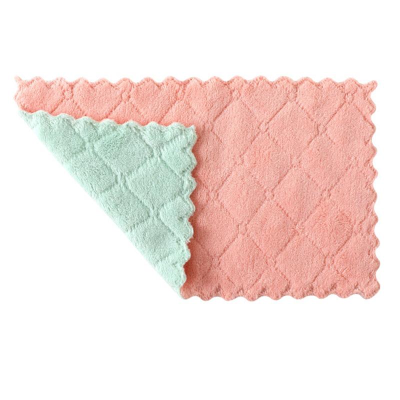 Nonstick Oil Wiping Rags Kitchen Efficient Super Absorbent Microfiber Cleaning Cloth Home Washing Dish Kitchen Cleaning Towel 4 pcs