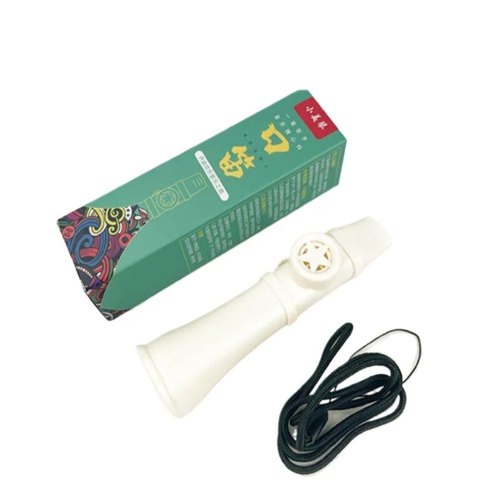 ABS Kazoo Flute with Lanyard Musical Whistle Toy Portable Musical Instruments  Boys Girls Gift