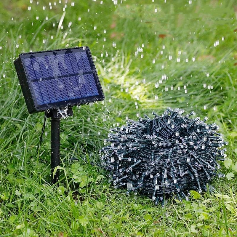 Solar String Fairy Light LED Waterproof Outdoor Garland Solar Power Street Lamp Festoon Christmas Party for Garden Decor
