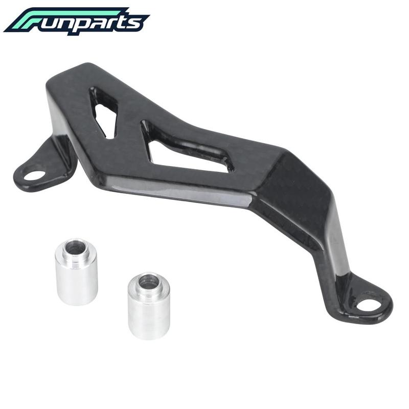 Funparts Motorcycles Rear Brake Caliper Cover Guard Carbon Fiber For YAMAHA YZ125 125X 250 250F 450F WR250F 450F YZ250X WR250R/X