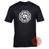 Dharma Initiative Swan Logo T-shirt Lost Tv Series Retro Coolness Summer Breathable Camisetas Nostalgia Retro Street Fashion Top