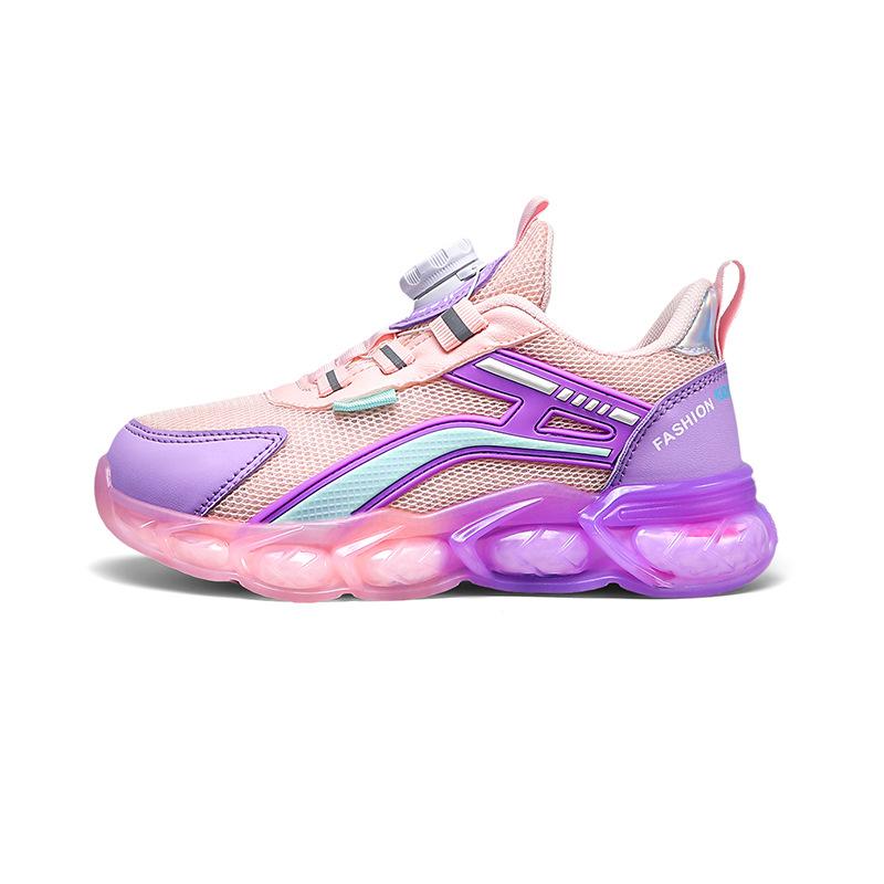 Mesh casual middle and old children's rotating buckle dad shoes boys' sports shoes girls' shoes casual trendy shoes