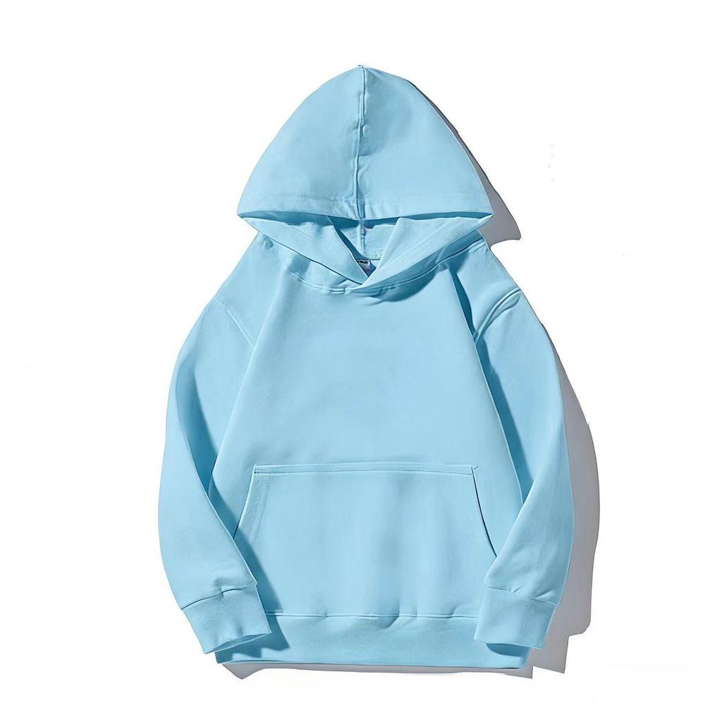 Kinder Kapuzenpullover Unifarben Rundhals - Sweatshirt aus gekämmter Baumwolle mit individuellem Logo