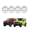 TADOKAPATU Jimny Nomad JC74W Striker Door Lock Stainless Steel Interior Set Covers, Chrome-Plated Accessories, 4-Piece (Mirror Finish) JMT-MSGY