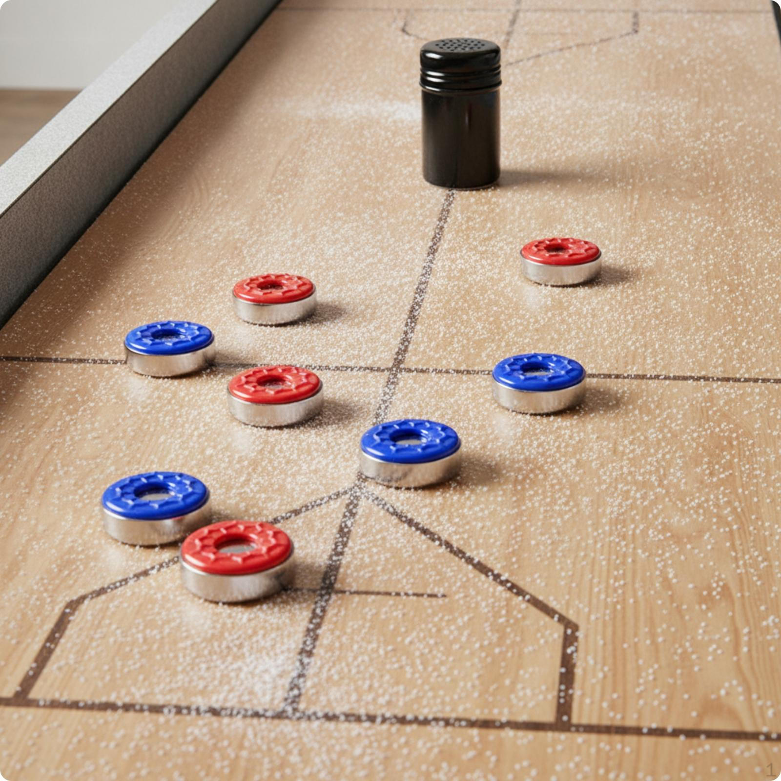 8 Pieces Shuffleboard Puck Set Easy