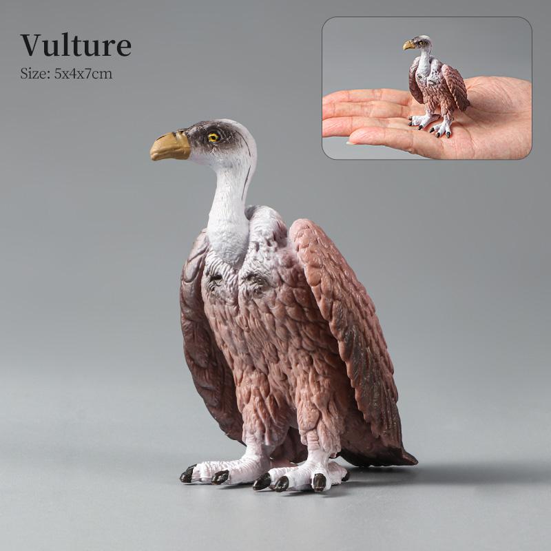 Montessori Wild Animals Model Toy Set - Lion Elephant Antelope Action Figures Miniature Zoo Figurines Educational Kids Gift