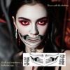 Eerie Horror Lip Body Art Sticker User friendly Safe Skins Faux Scar For Costume Parties Long Time Face Decoration