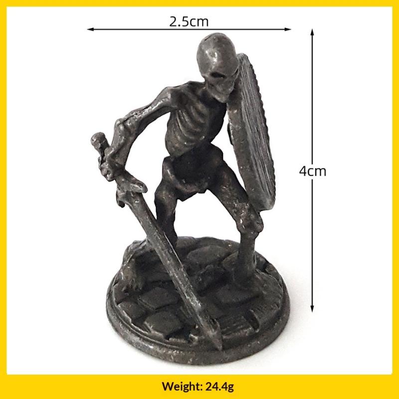 1 Τμχ, Ένα Κρανίο που Κρατά Σπαθί και Ασπίδα, Διακοσμητικό Σπιτιού, Διακοσμητικό Γραφείου, Παιχνίδι/Χειροτεχνία Αποκριών