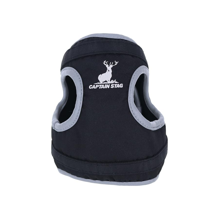 CAPTAIN STAG Deer Logo Harness Small Dog Deer Banchou Perfect for and Glamping Harness, Design, Camping, Outdoors, (Black, Small)
