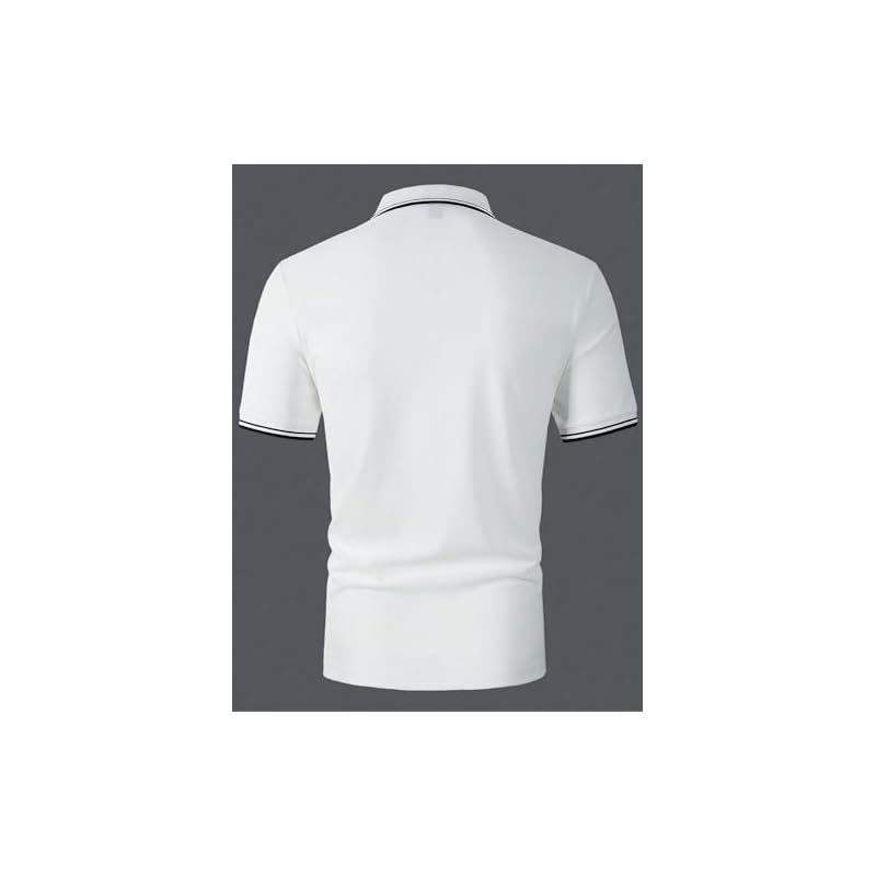 Lymio Men T-Shirt || T-Shirt for Men || Plain T Shirt || T-Shirt (Polo-18-21) (XL, White)
