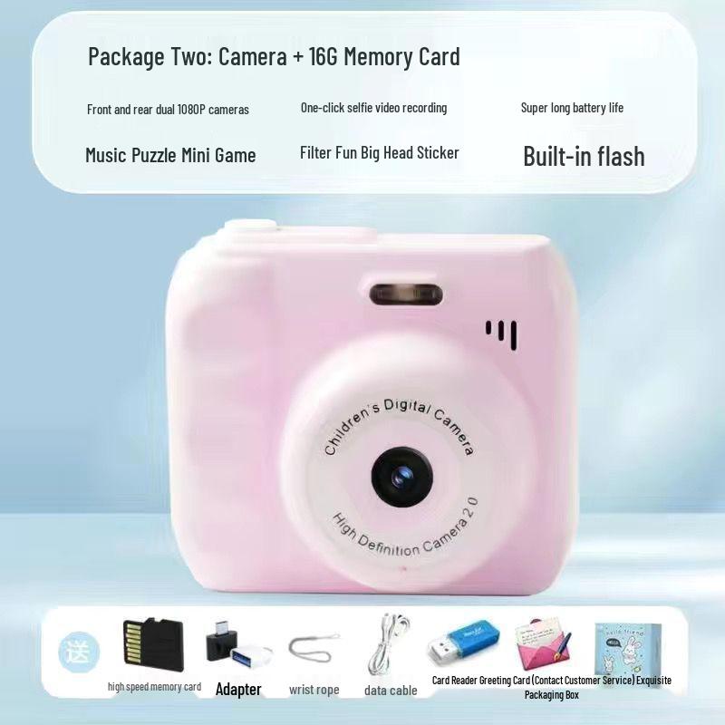 Cámara Polaroid Digital HD Doble para Campus y Fiestas - Transfiere Fotos al Teléfono - 12 Colores Disponibles