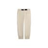 Li Ning X Jackie Chan Kung Fu Series Solid Color Cuffed Waistband Loose Casual Pants Men Pants Khaki AKXSB01-2