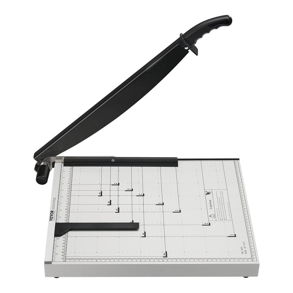 Paper Cutter, Guillotine Trimmer, 18" Cut Length, 20 Sheets Capacity, Heavy Duty Guillotine Paper Cutter with Guard Rail/Blade Lock for