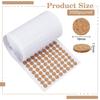 BENECREAT 2000pcs 0.39 Inch Adhesive Cork Pads, Flat Round Cork Dots, Cork Disc Cork Mat for Cabinets and Table Top Items, Non-Slip Furniture