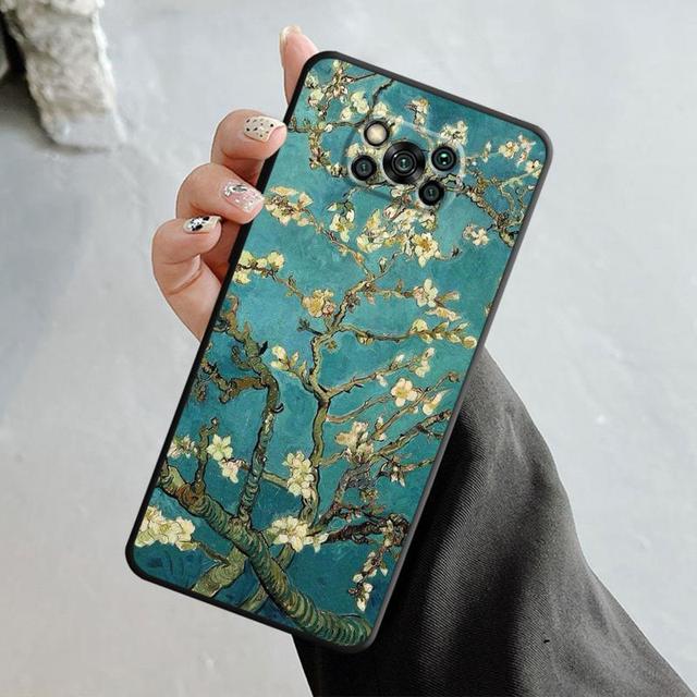 Van Gogh Art Retro Plum Blossom Case For Xiaomi Poco X3 Nfc X4pro M3 C40 For Mi 12 11 10 10t 8 Note10 Lite 11ultra 11t Pro F1