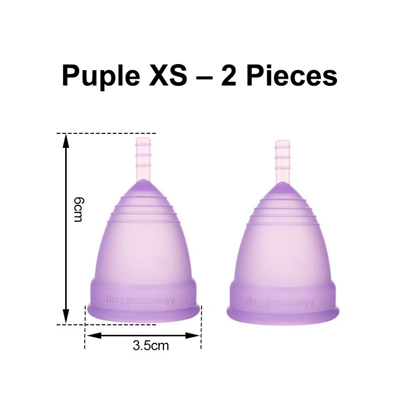 Medical Silicone Menstrual Cup – Leak-Free, Reusable Period Cup for Women, Up to 12 Hours Protection, Soft & Comfortable XS/S/L 4 Colors