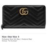 Gucci GG Marmont Artificial Leather Wallet Women's Black 443123-DTD1T-1000