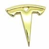 BFNWZ1 For Tesla Model 3 ModelS X ModelY 5.5x5.5cm Car Steering Wheel Overlay Sticker Metal Interior Refitting Decals Accessories