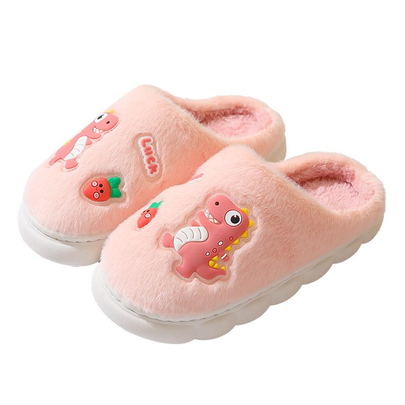Kinderschuhe Niedliche Warme Dicke Baumwolle Plüsch Hausschuhe Mode Cartoon Kinder Anti-Rutsch Hausschuhe Trendige Baby Weichsohlen Hausschuhe