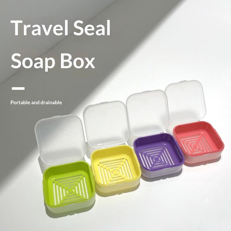 1Pce Travel Mini Soap Box Portable Leak Proof Soap Storage Box, Suitable For Dormitory Travel, Camping