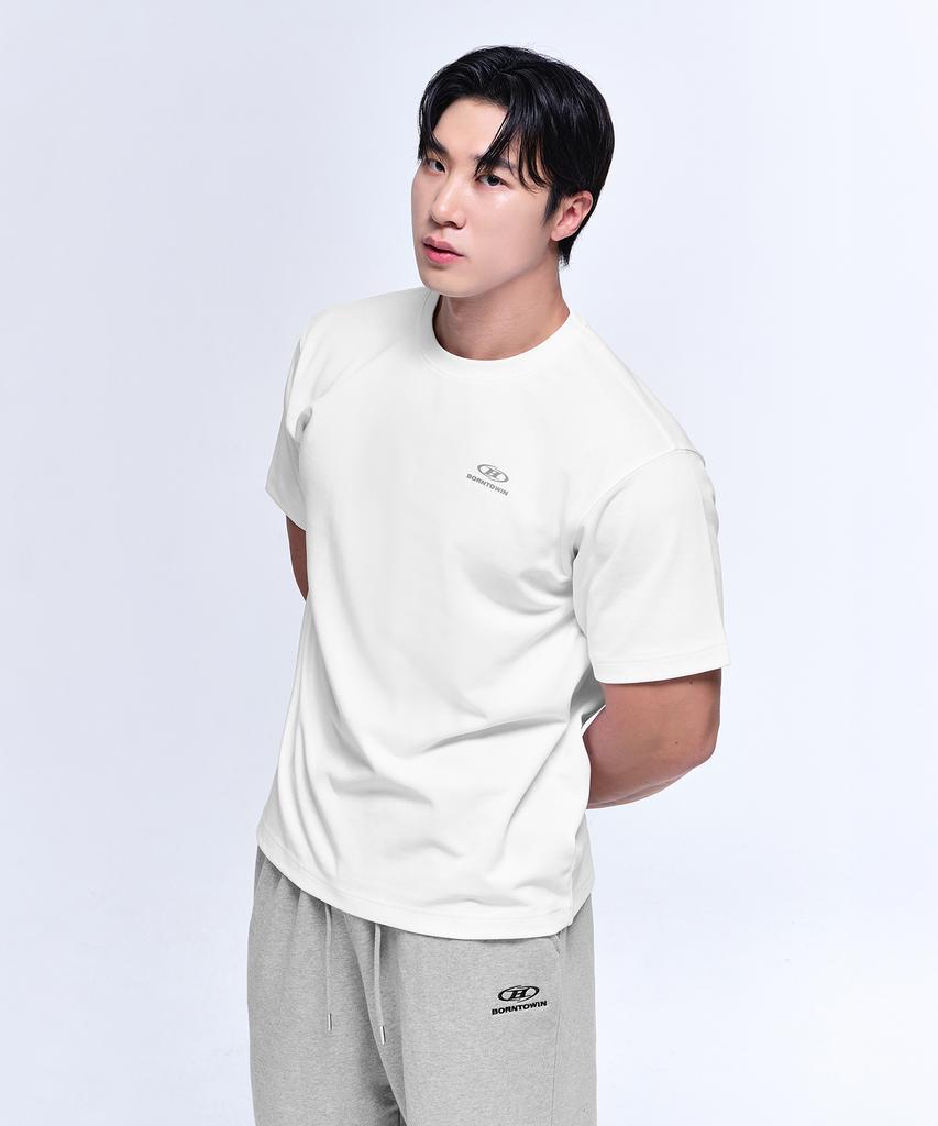BORN TO WIN [2 Pack] Essential Pack Regular Fit T-Shirts [Black White]