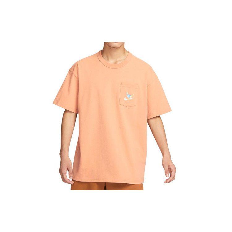 Nike Drop Shoulder Sleeve T-Shirt Men's Orange FQ0351-225