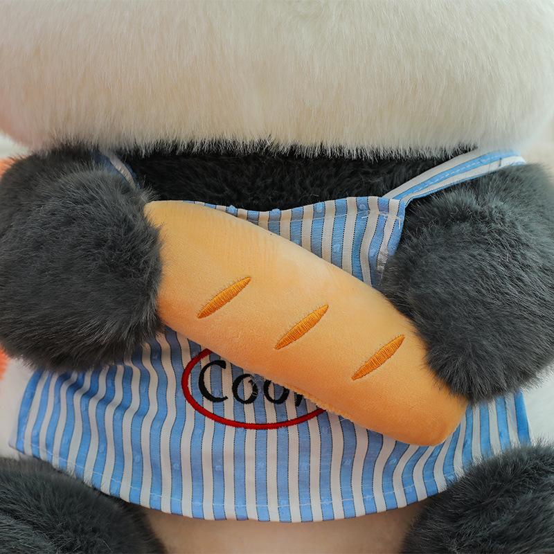 Cute Baked Panda Bear Doll Plush Toy Doll Throw Pillow Cushion Cute Gift