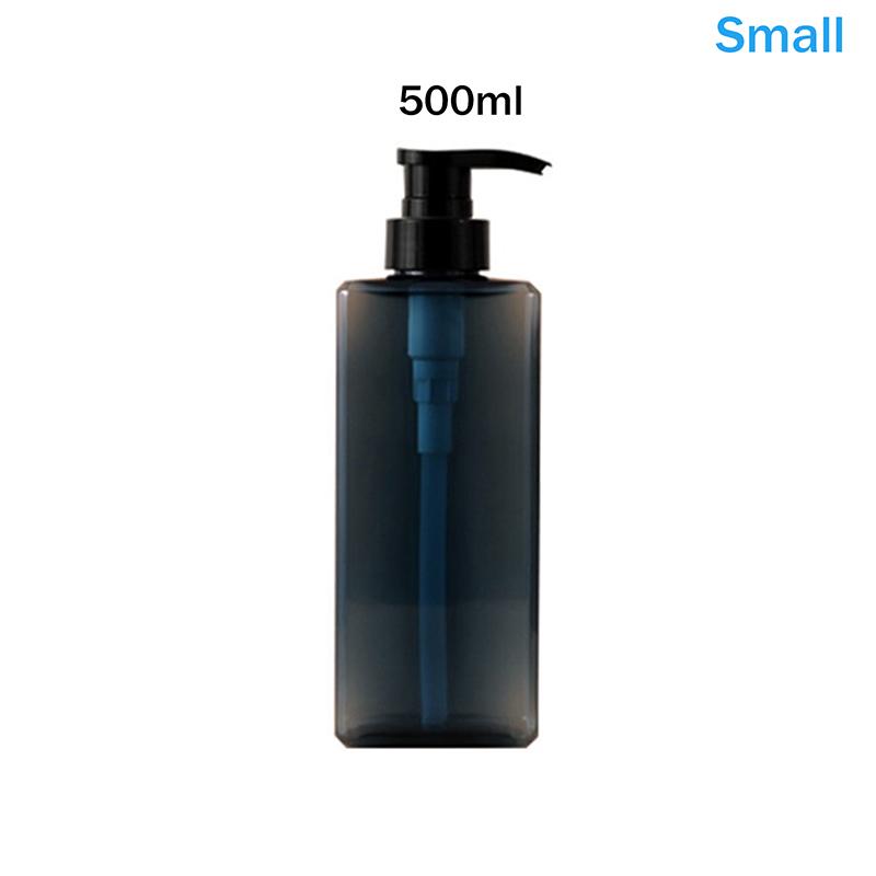 400/500ml Quadratische Badezimmer Seifenspender Nachfüllbarer Shampoo Duschgel Halter Tragbarer Reise Spender Leere Badezimmer Pumpe Flasche
