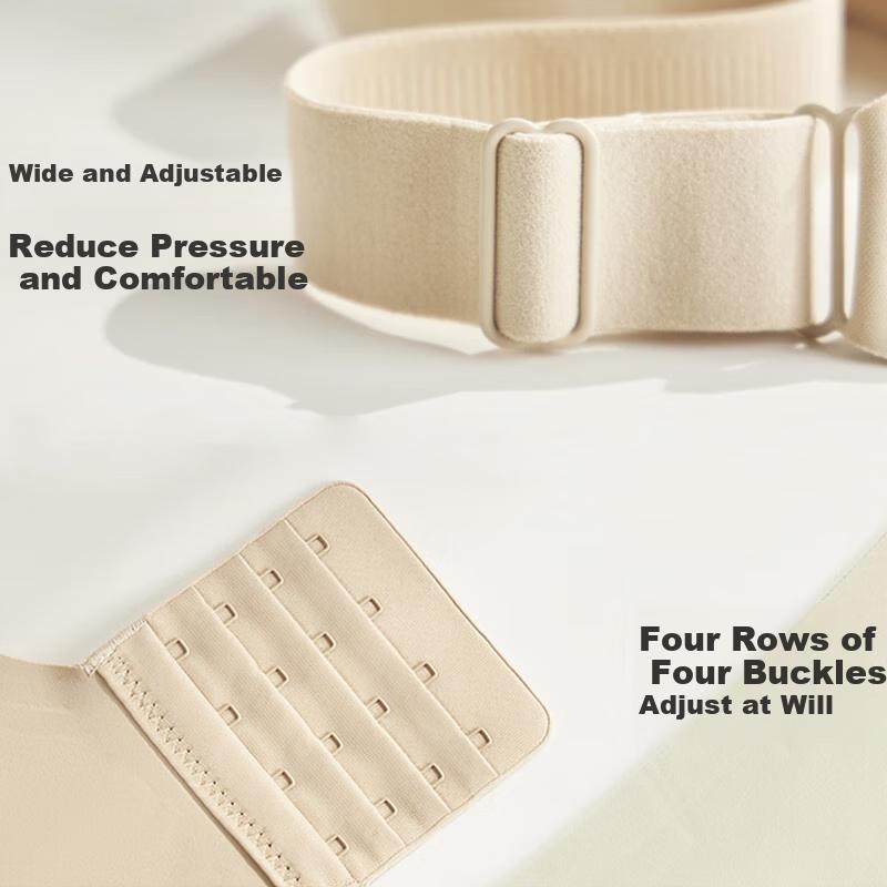 LangSha Seamless Bra for Women, Lightweight Foundation Liquid, Anti-Sagging, Push-Up, Wireless, Side Support, Small-Bust Enhancing Brassiere