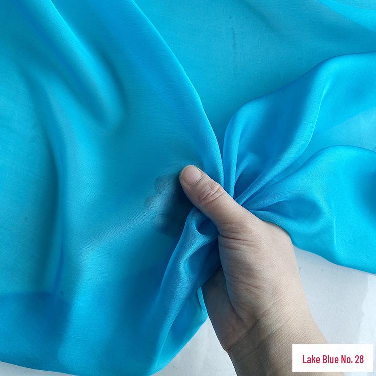 Chiffon di Vera Seta Largo 6 mm: Tessuto di Seta di Gelso Trasparente per Foulard, Vestiti Estivi e Abiti da Sera
