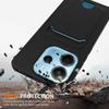 For Xiaomi Redmi Note 14 4G (163.25x76.55x8.16mm) Case Liquid Silicone Card Holder Back Phone Cover with Lanyard