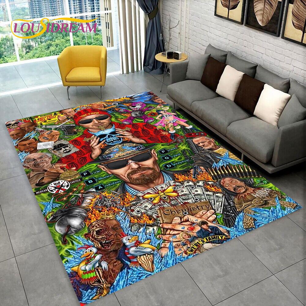 Breaking Bad Walter Hartwell Area Rug,Carpet Rug for Home Living Room Bedroom Sofa Doormat Decor,kids Play Non-slip Floor Mat 3D