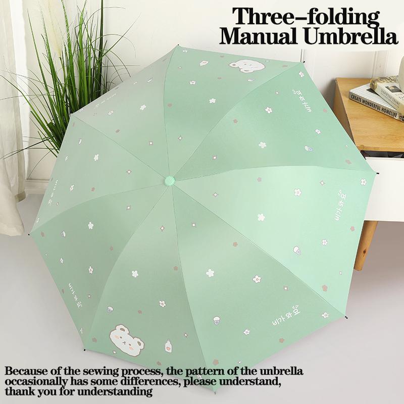Windproof Folding Umbrella,parasol umbrella,Cute Little Bear,Automatic Umbrella,UV Blocking and shading,Portable for Travel,Gift