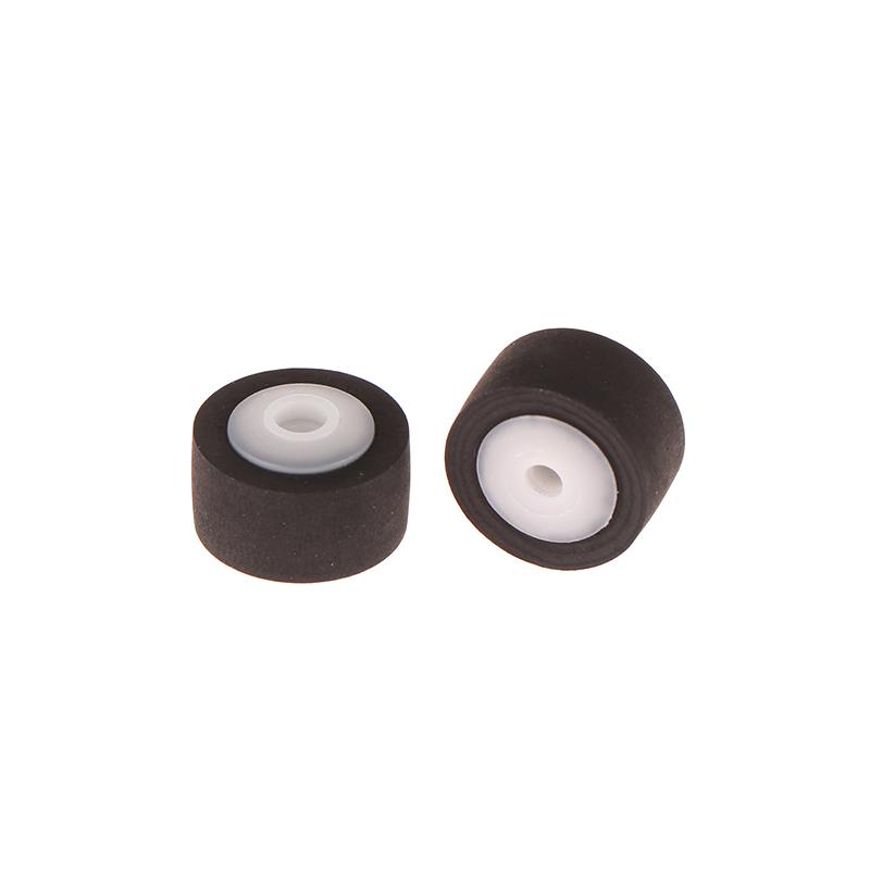 2Pcs 13X8.3X6.5X2Mm Car Press Belt Cartridge Audio Radio Tape Recorder Movement Rubber Pinch Roller Stereo Cassette Deck Wheel
