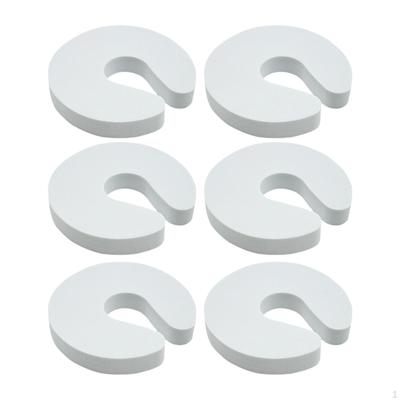 6Pcs Door Stopper Keep Open Lightweight Compact Easy To Install Multifunctional Finger Pinch