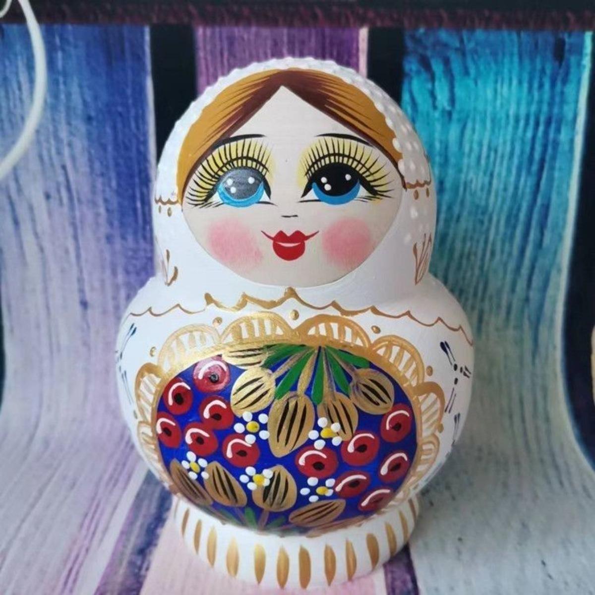 

Полностью ручной работы русская 10-слойная изысканная матрешка из липы 10 Layers