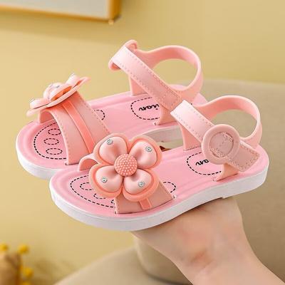 Children's Sandals Summer Anti Slip Soft Sole Sandals Lovely Children's Sandals Flower Princess Sandals Children's Sandals