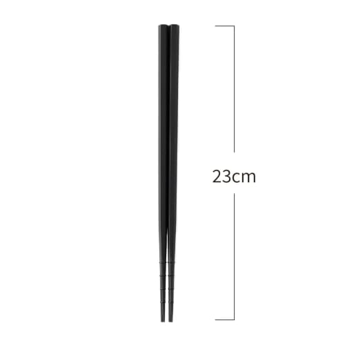 Asahi Koyo Resin Chopsticks, Dishwasher Safe, 23cm, Cross-Tip Black, Made In Japan, KY-47, Pack of 5